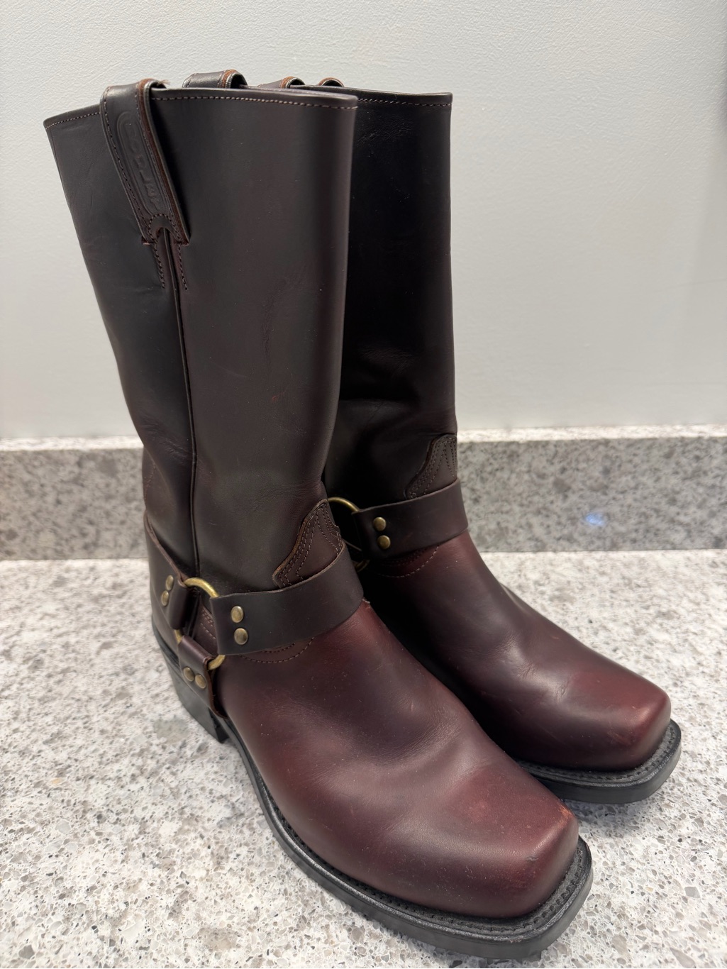 Ladies Leather Boulet Motorcycle Boots Size 8-9